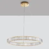 Nova Luce 9333076 AURELIA LED Pendelleuchte 80cm gerade 3500K Gold Kristall