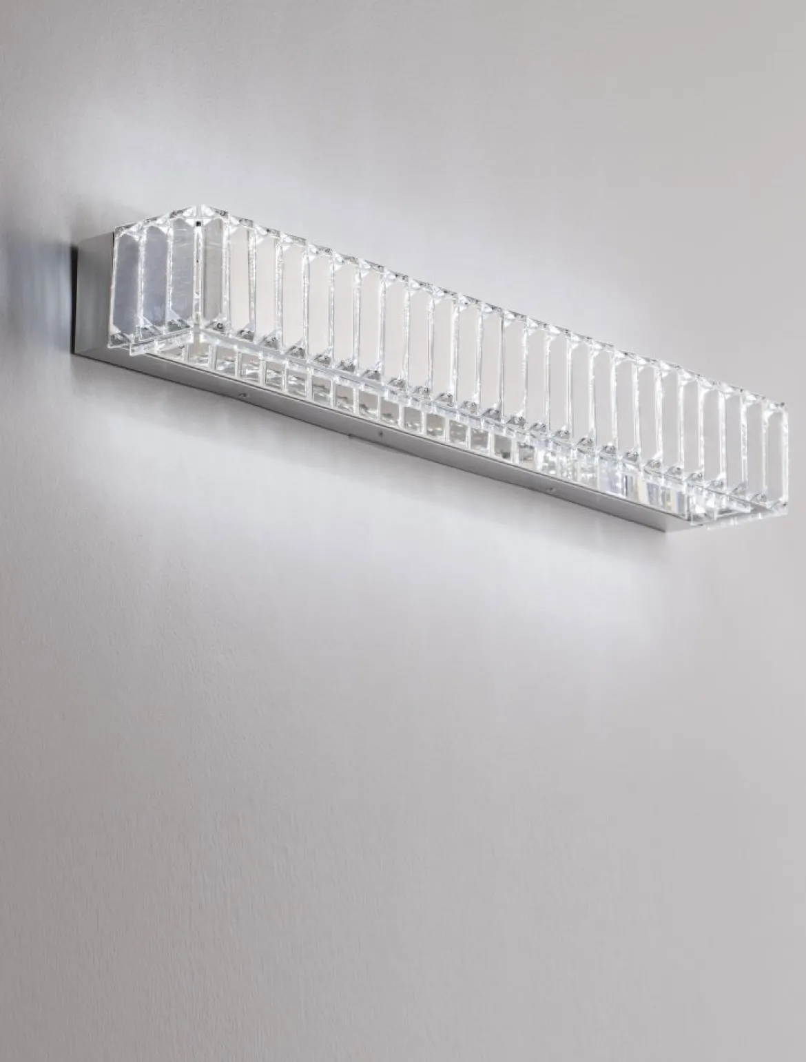 Nova Luce 9333064 AURELIA LED Wandleuchte 60cm 3500K Chrom Kristall