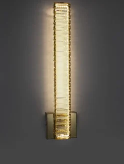 Nova Luce 9333065 AURELIA LED Wandleuchte 14x60cm 3500K Gold Kristall