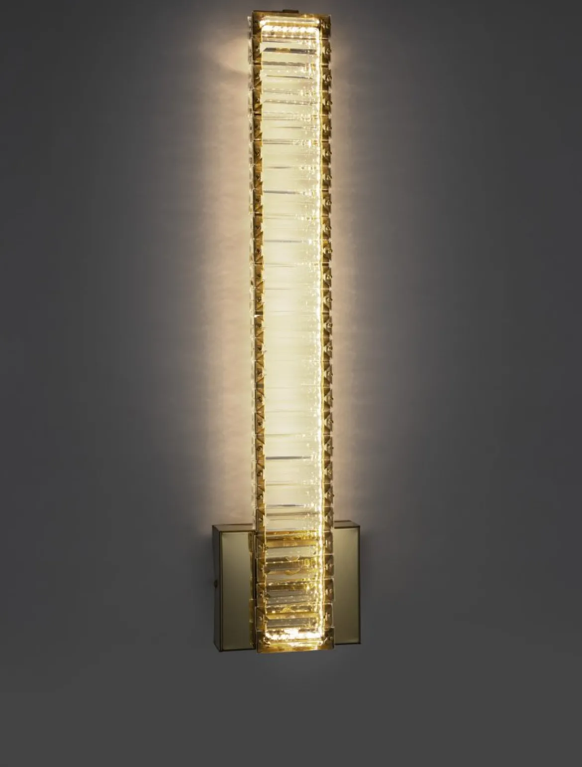 Nova Luce 9333065 AURELIA LED Wandleuchte 14x60cm 3500K Gold Kristall