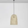 Nova Luce 9586509 AURORA Pendelleuchte 43x30cm Natur E27