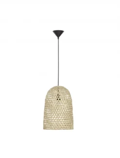 Nova Luce 9586509 AURORA Pendelleuchte 43x30cm Natur E27