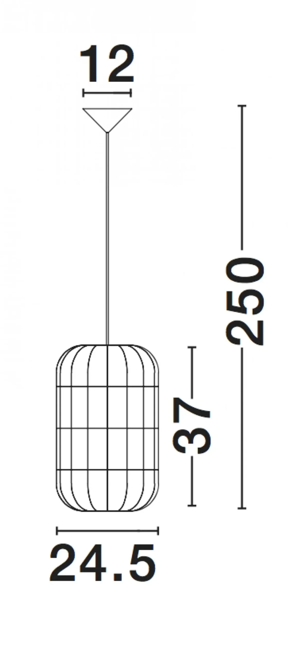 Nova Luce 9587162 AURORA Pendelleuchte 37x24,5cm Elfenbein E27