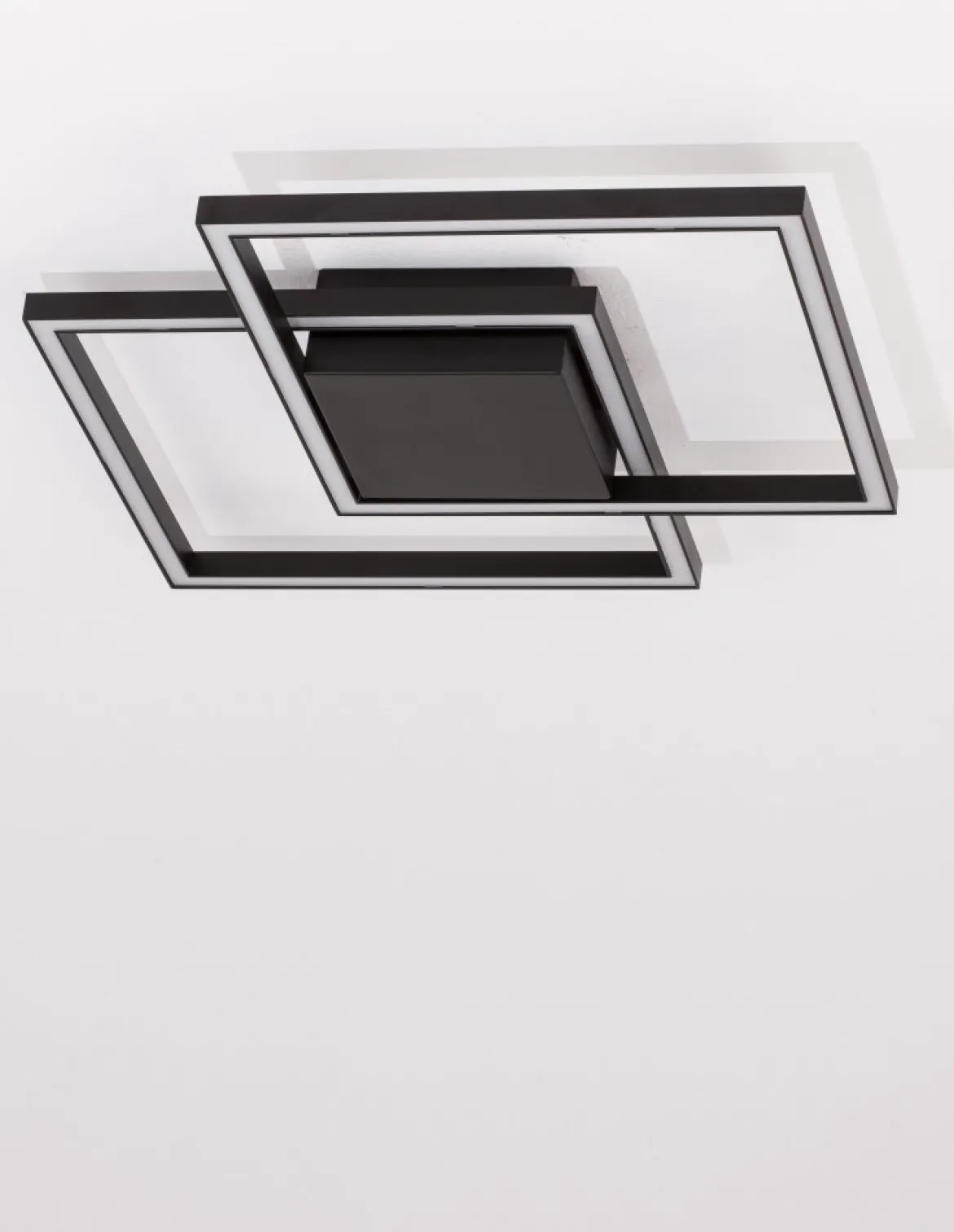 Nova Luce 9500822 BILBAO LED Deckenleuchte 46x46cm 3000K Schwarz