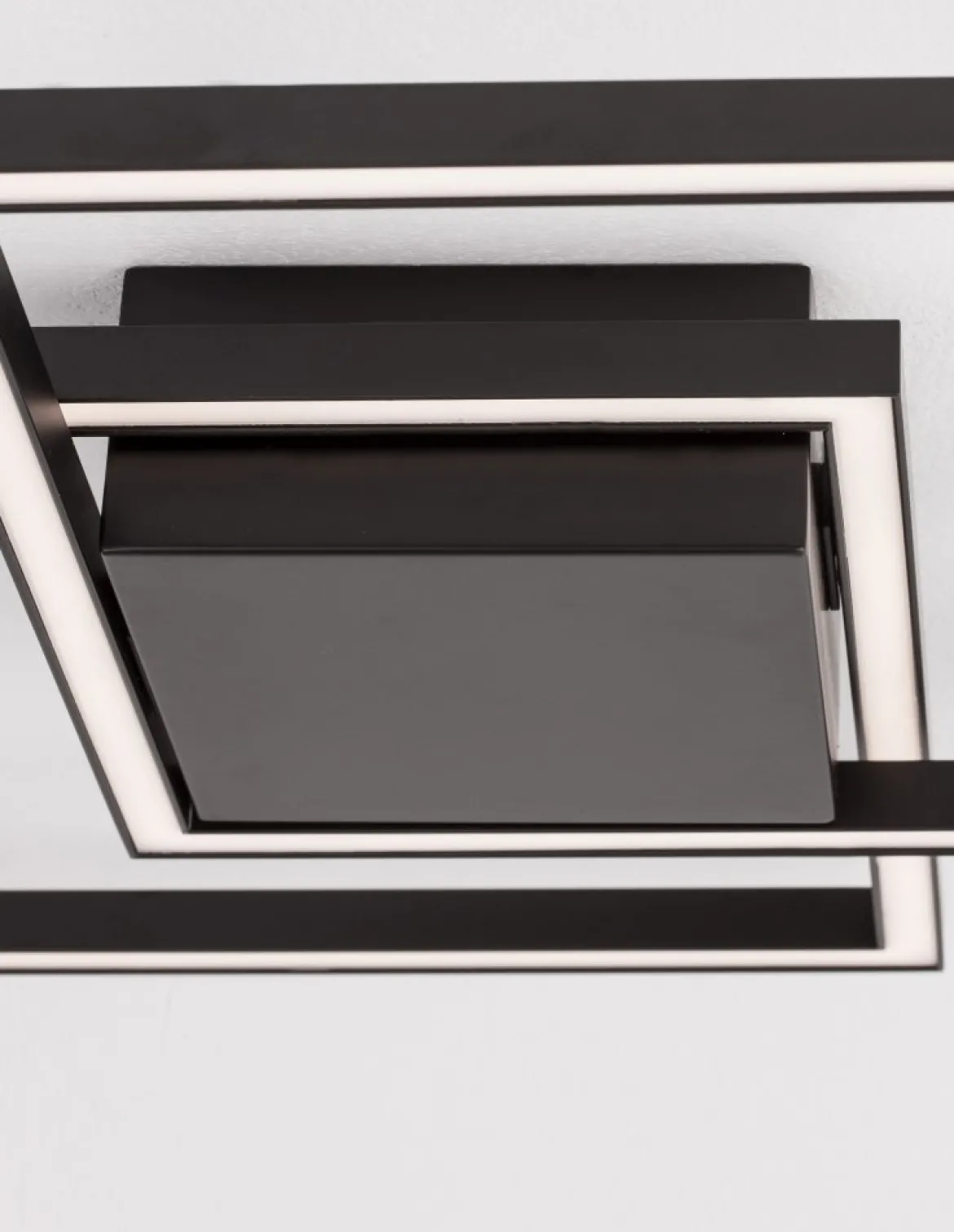 Nova Luce 9500822 BILBAO LED Deckenleuchte 46x46cm 3000K Schwarz