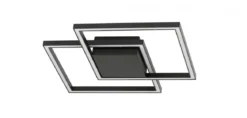 Nova Luce 9500822 BILBAO LED Deckenleuchte 46x46cm 3000K Schwarz