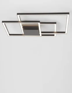 Nova Luce 9500832 BILBAO LED Deckenleuchte 56x56cm 3000K Schwarz