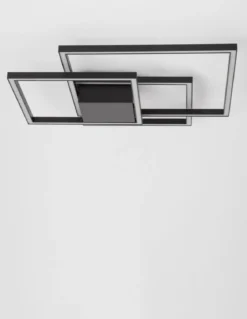 Nova Luce 9500832 BILBAO LED Deckenleuchte 56x56cm 3000K Schwarz