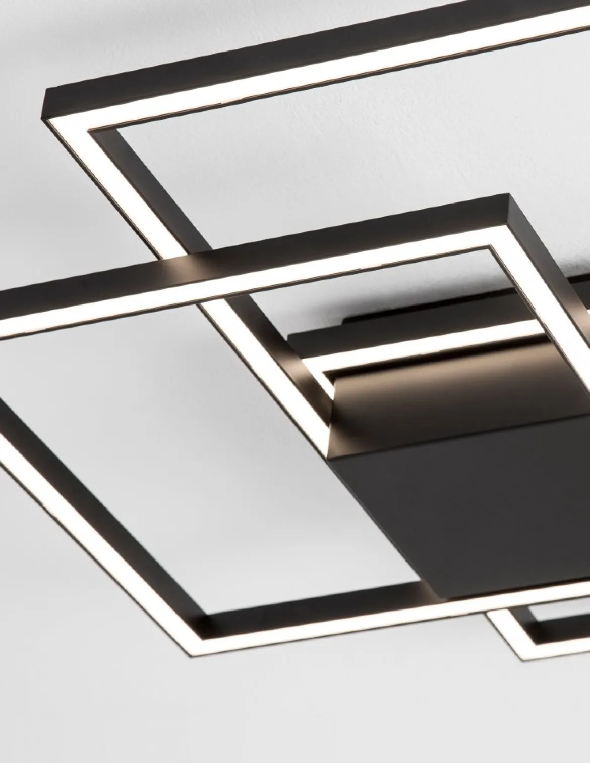 Nova Luce 9500832 BILBAO LED Deckenleuchte 56x56cm 3000K Schwarz