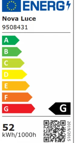 Nova Luce 9508431 BILBAO LED Deckenleuchte 90x67cm 3000K Schwarz