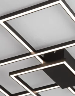 Nova Luce 9508431 BILBAO LED Deckenleuchte 90x67cm 3000K Schwarz