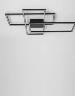 Nova Luce 9508431 BILBAO LED Deckenleuchte 90x67cm 3000K Schwarz