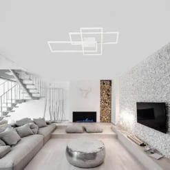 Nova Luce 9977001 BILBAO LED Deckenleuchte 90x67cm 3000K Weiss