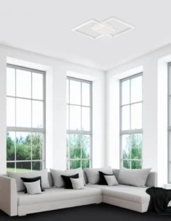 Nova Luce 8160162 BILBAO LED Deckenleuchte 2-flammig 3000K Weiss