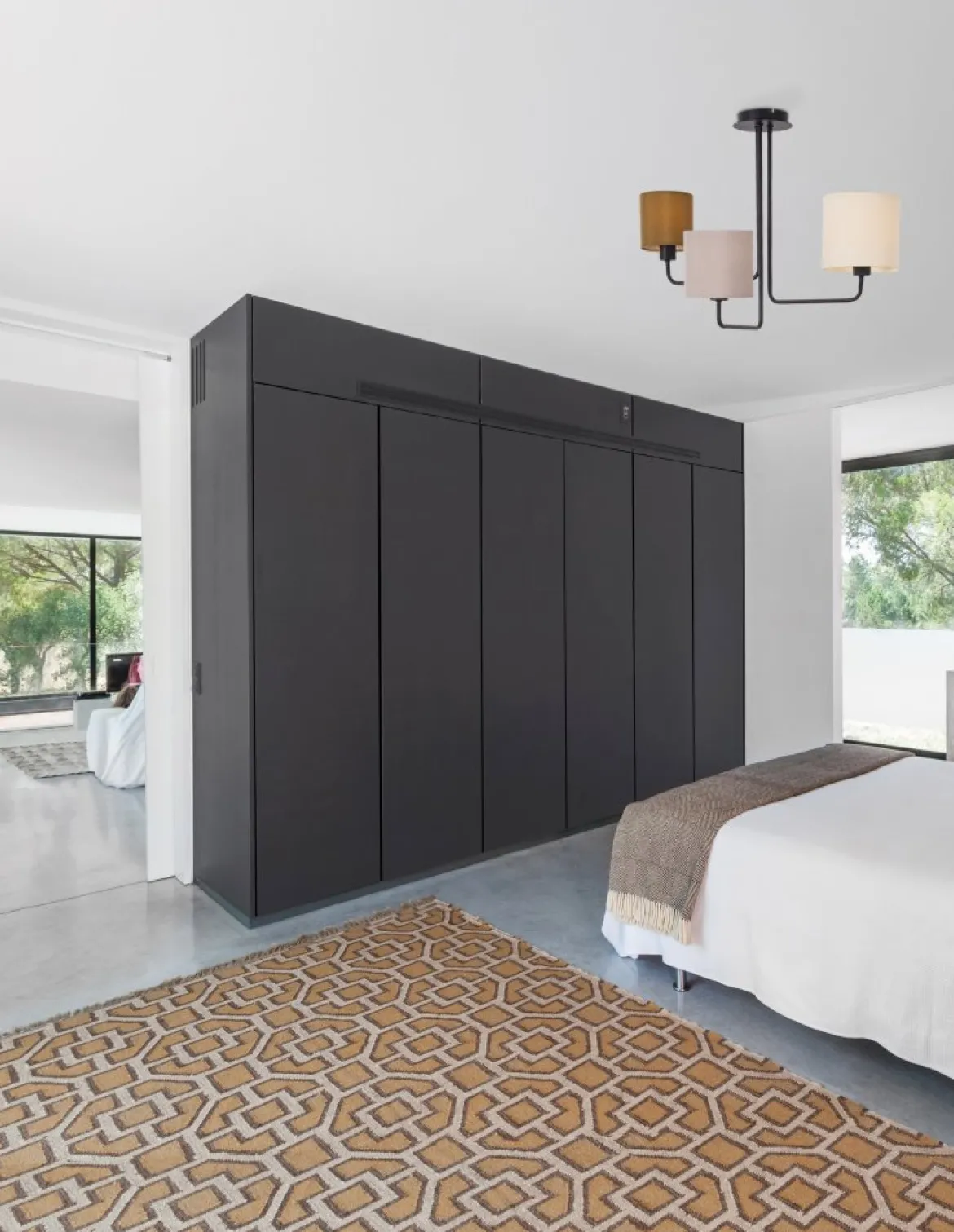 Nova Luce 9151403 BITONTO Pendelleuchte 3-flammig Schwarz Grau Braun Elfenbein