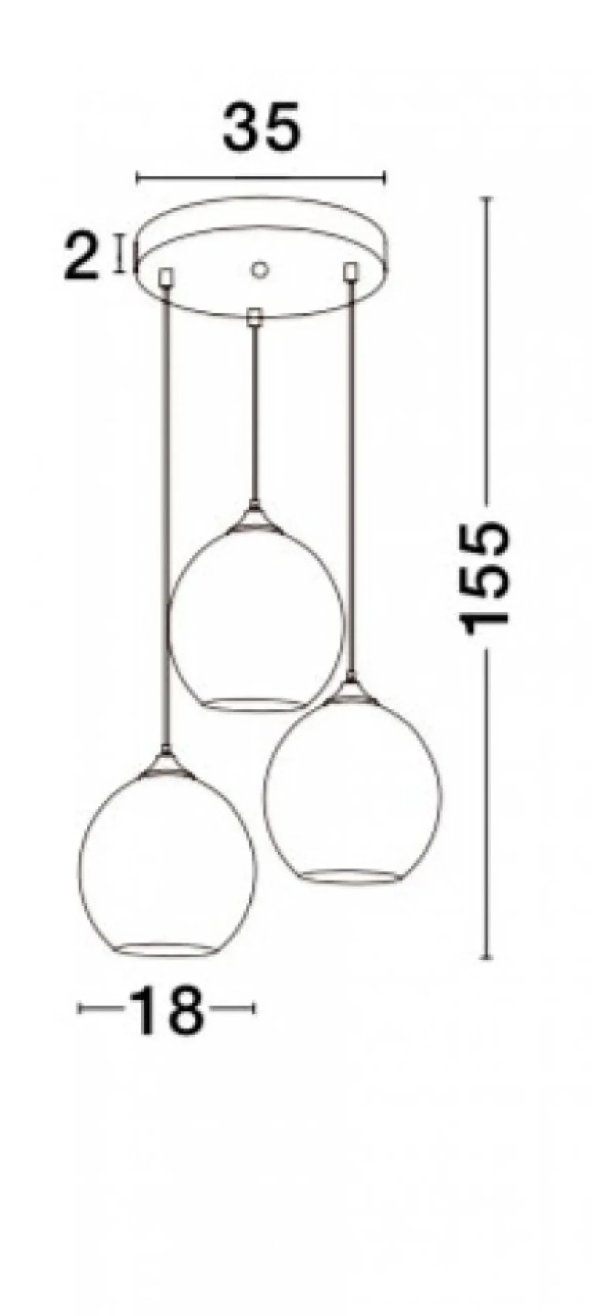 Nova Luce 8142681 BLAZE E27 Pendelleuchte 3-flammig Schwarz Kupfer
