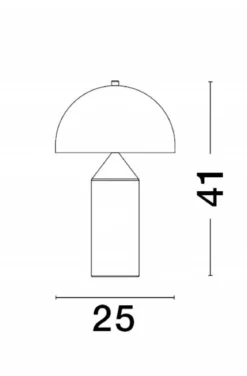 Nova Luce 9050162 BOLT Tischleuchte Gold E27 41cm