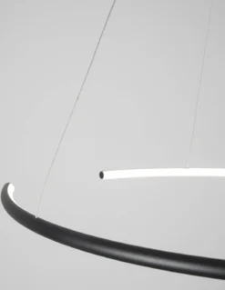 Nova Luce 9010023 BREDA LED Pendelleuchte 70cm 3000K Schwarz
