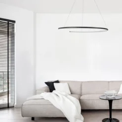 Nova Luce 9010023 BREDA LED Pendelleuchte 70cm 3000K Schwarz