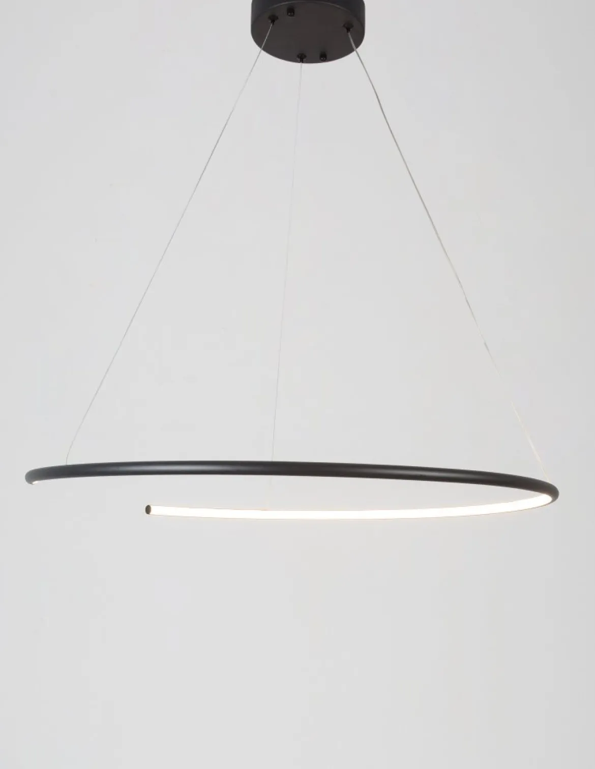 Nova Luce 9010023 BREDA LED Pendelleuchte 70cm 3000K Schwarz
