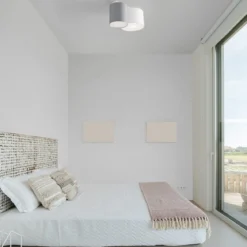 Nova Luce 9555804 BRYSON Deckenleuchte 2-flammig Weiss Grau E27
