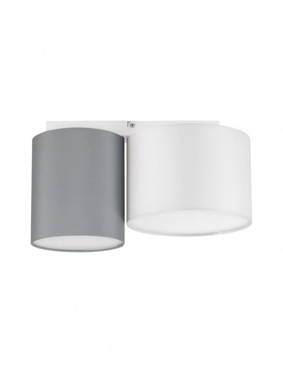 Nova Luce 9555804 BRYSON Deckenleuchte 2-flammig Weiss Grau E27