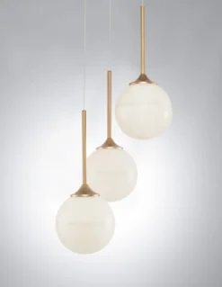 Nova Luce 9960613 CANTONA Pendelleuchte 3-flammig Gold Weiss G9