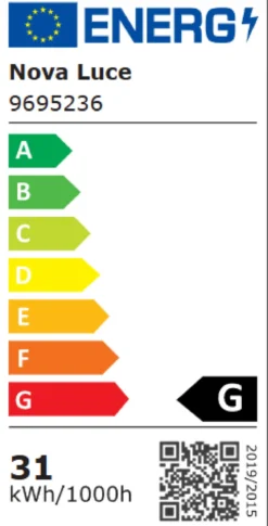 Nova Luce 9695236 CANTRIA LED Deckenleuchte 40cm 3000K Schwarz Gold