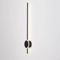 Nova Luce 9061428 CLOCK LED Wandleuchte 3000K Schwarz