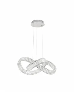 Nova Luce 9019723 CONCETO LED Pendelleuchte 60cm 3500K Chrom Kristall