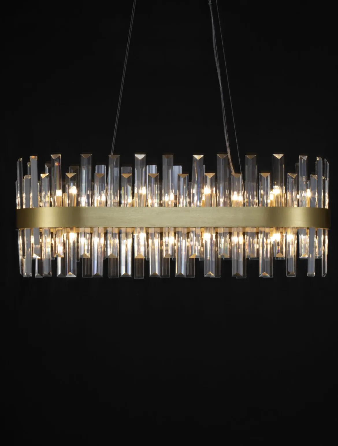 Nova Luce 9695217 CROWN Pendelleuchte 80cm Satin Gold G9