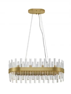 Nova Luce 9695217 CROWN Pendelleuchte 80cm Satin Gold G9
