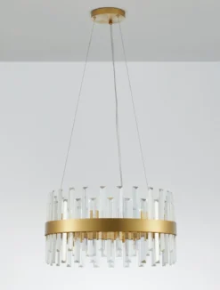 Nova Luce 9695218 CROWN Pendelleuchte 55cm Satin Gold G9