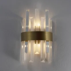 Nova Luce 9695220 CROWN Wandleuchte Satin Gold G9