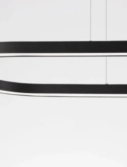 Nova Luce 9345624 CUPPE LED Pendelleuchte 120cm 3000K Schwarz dimmbar
