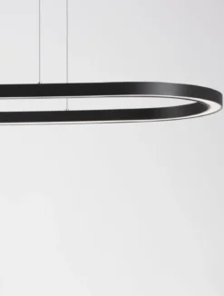 Nova Luce 9345624 CUPPE LED Pendelleuchte 120cm 3000K Schwarz dimmbar