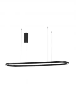 Nova Luce 9345624 CUPPE LED Pendelleuchte 120cm 3000K Schwarz dimmbar