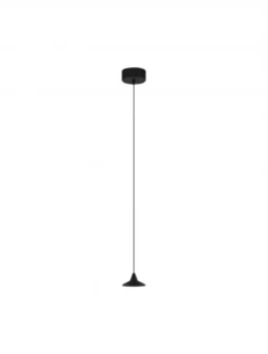 Nova Luce 9060220 DRO LED Pendelleuchte 1-flammig 3000K Schwarz dimmbar