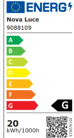 Nova Luce 9088109 ELETTRA LED Pendelleuchte 1-flammig 3000K Schwarz