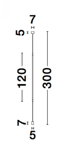 Nova Luce 9088109 ELETTRA LED Pendelleuchte 1-flammig 3000K Schwarz