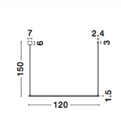 Nova Luce 9088102 ELETTRA LED Pendelleuchte 3000K Messing Gold 120cm
