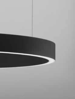 Nova Luce 9345660 ELOWEN LED Pendelleuchte 60cm 3000K Schwarz dimmbar