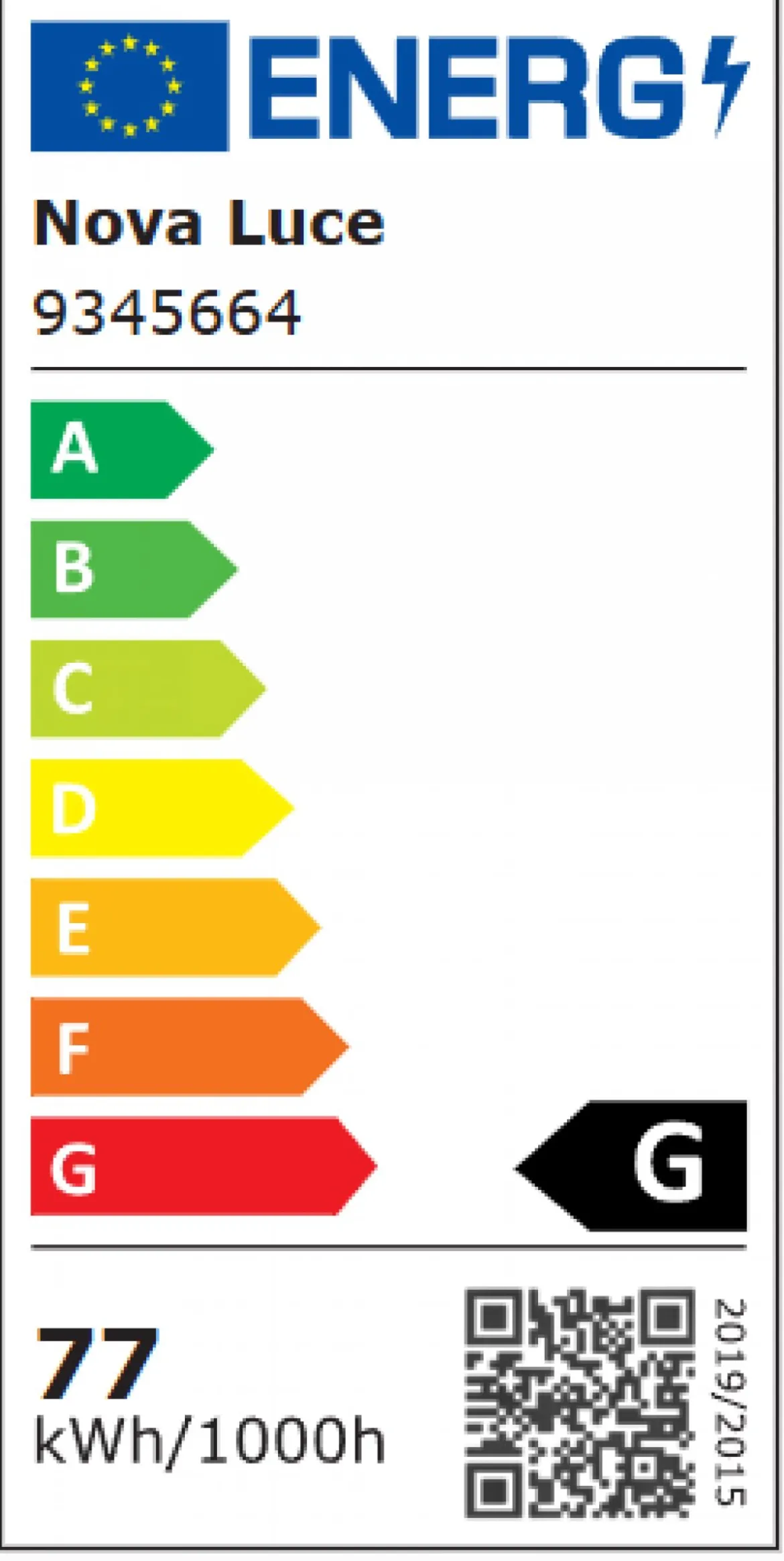 Nova Luce 9345664 ELOWEN LED Pendelleuchte 80cm 3000K Schwarz dimmbar