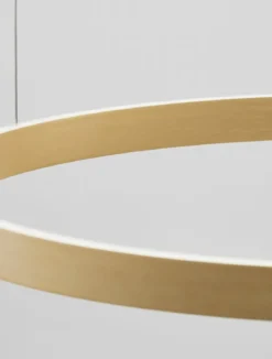 Nova Luce 9345665 ELOWEN LED Pendelleuchte 80cm 3000K Gold gebürstet dimmbar