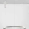 Nova Luce 9345666 ELOWEN LED Pendelleuchte 80cm 3000K Silber gebürstet dimmbar