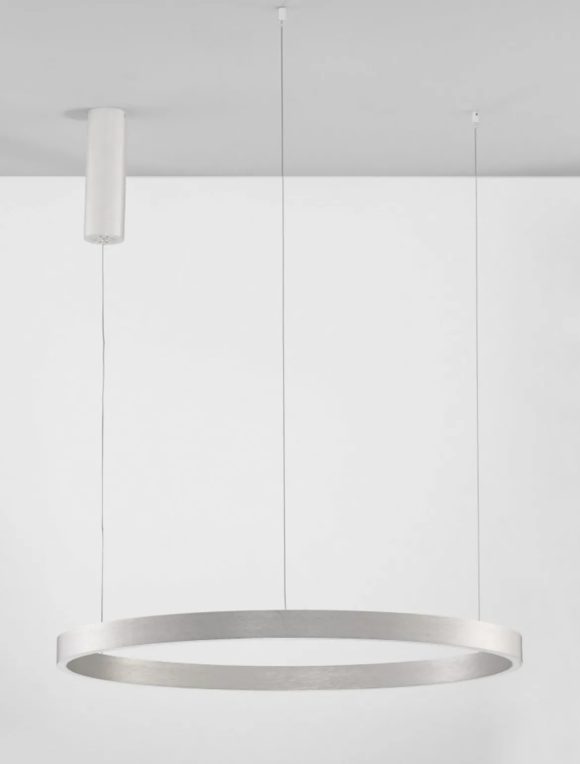 Nova Luce 9345666 ELOWEN LED Pendelleuchte 80cm 3000K Silber gebürstet dimmbar
