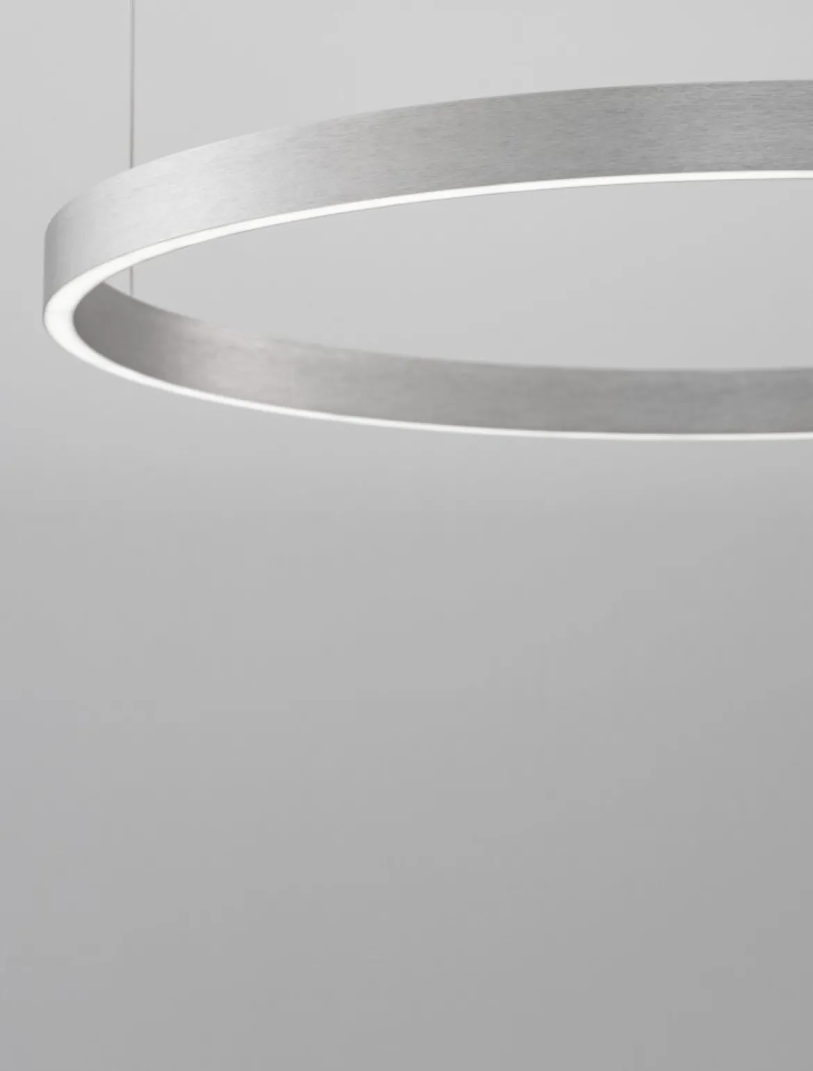Nova Luce 9345666 ELOWEN LED Pendelleuchte 80cm 3000K Silber gebürstet dimmbar