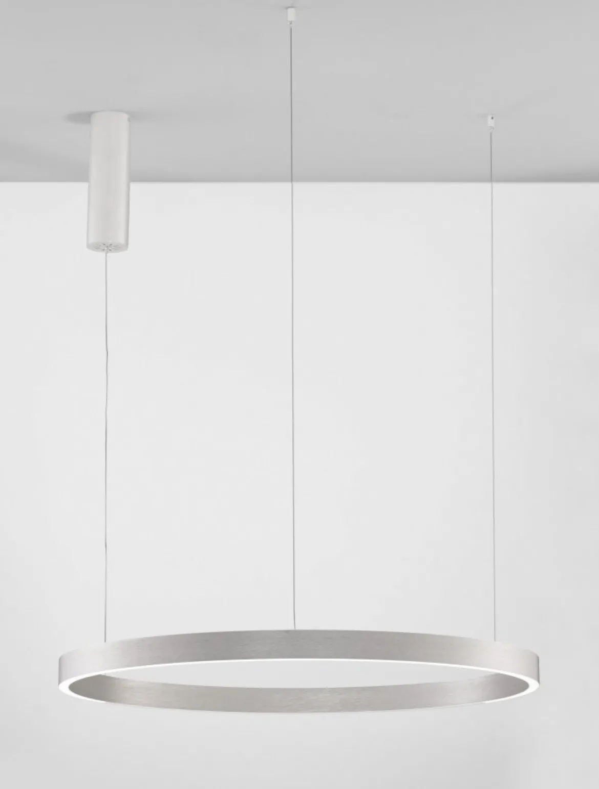 Nova Luce 9345666 ELOWEN LED Pendelleuchte 80cm 3000K Silber gebürstet dimmbar