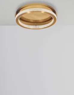 Nova Luce 9285420 FIORE LED Deckenleuchte 40cm 3000K Antik Gold dimmbar