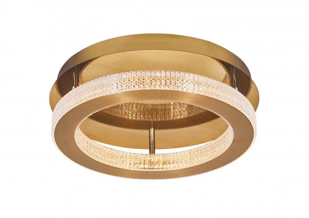 Nova Luce 9285420 FIORE LED Deckenleuchte 40cm 3000K Antik Gold dimmbar